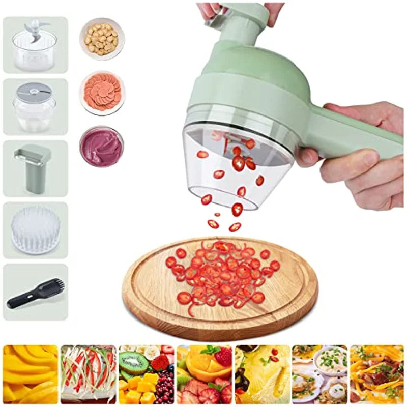 4-in-1 Portable Food Processor