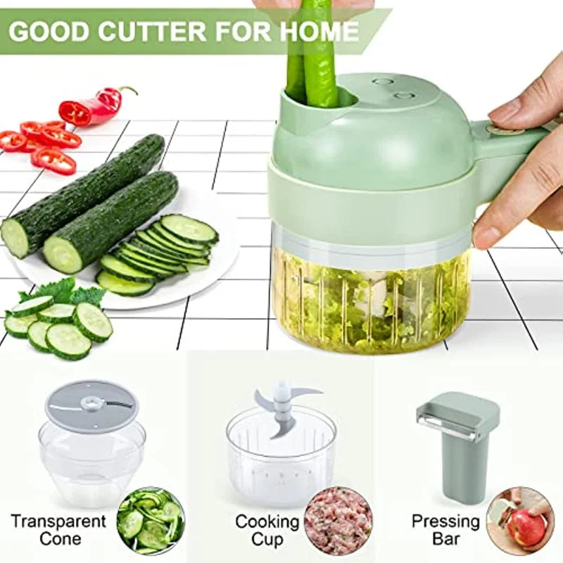 4-in-1 Portable Food Processor